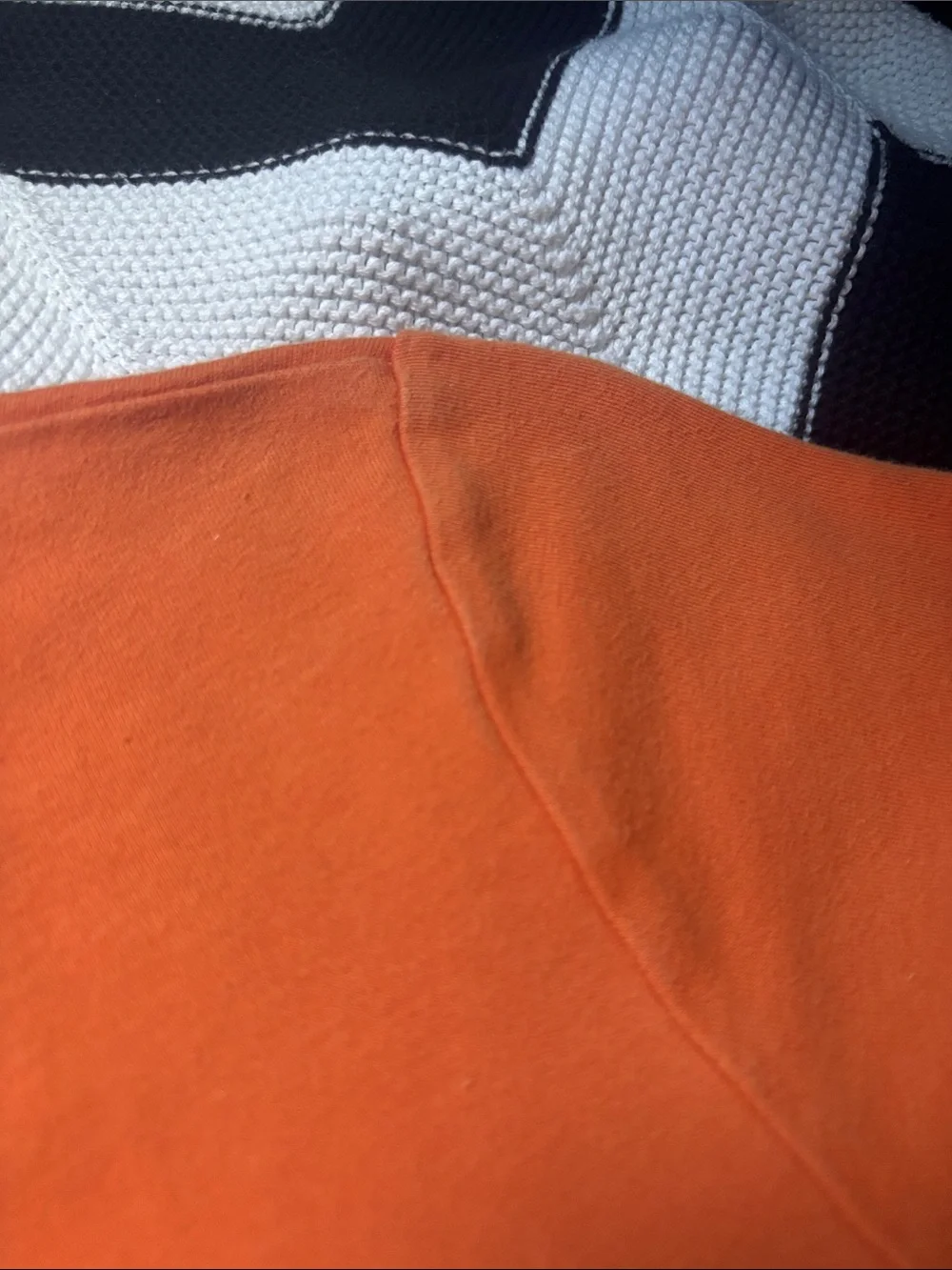 Harley-Davidson Orange Rhinestone Logo Short Sleeve Tee